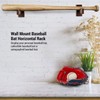 TOBWOLF 2PCS Baseball Bat Display Case, Baseball Bat Hanger Holder,