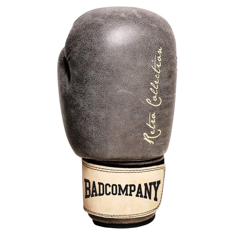 Bad Company Retro Cowhide Leather Boxing Gloves with Ventilation System
