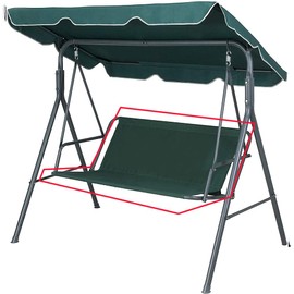 Replacement Swing Seat Cover for Garden Swing Seat Cover Outdoor Garden Chair 2 3 Seater 168 x 56 x 56 cm Green