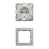 Complete Set Berker S.1 Cover Frame, 1 Socket, Polar White,