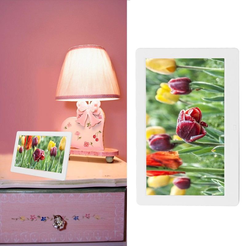 10 Inch Digital Picture Frame HD Intelligent Remote Control Video