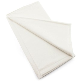 Plastic Table Cover 137x137cm 2 Pack Catering | Dining Table Disposable Tablecloths for Outdoor Kitchen or Indoor Furniture Party Table Cover (White)