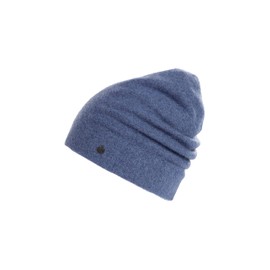 Bickley & Mitchell Extrafine Merino Cashmere Blend Lightweight Beanie Indigo