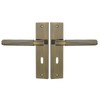 Decoranddecor Hera Antique Brass Keyhole Backplate Door Handles Set –