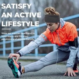 Unbranded 3PACK Warm Fleece Headband Winter Ear Warmer Hair Band Head Wrap for Women Men