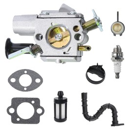 KELKONG MS261 MS261C Carburetor for Stihl MS271 MS271C MS291 MS291C Chainsaw Replace for Zama C1Q-S211 C1Q-S246 C1Q-S252 w Air Filter Worm Gear