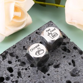 Halloween Party Games - Halloween Boo Basket Gift Ideas, Date Night Dices, 11th Anniversary Steel Gifts for Him Husband, Food Dice Decider, Dinner Decision Dice, Birthday Gifts for Women Men Couples
