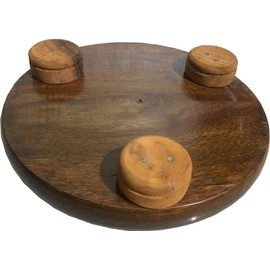 Sheesham Wood Chakla Belan Round Chapati Chakla, Perfect for Making Chappati at Home, Wooden Roti/Chapati Maker, Wood Rolling Board and Rolling Pin Set