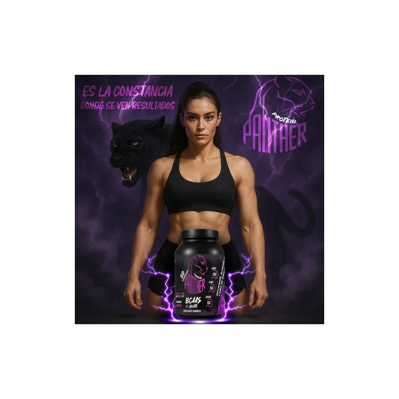 Bcaas + Glutamina Panther Protein 1kg 50 Servicios