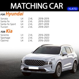 YLATG Fuel Injectors for Hyundai Santa Fe Sport 2017-2018, Tucson 2018-2021,Sonata 2018-2019, Santa Fe 2019-2020,For Kia Optima/Sorento 2016-2020,Sportage 2016-2022,L4 2.4LOEM#35310-2GGA1(4 Pcs)