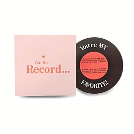 Record Vinyl Cards Romantic Anniversary Birthday Gifts for Women Men Boyfriend Girlfriend Record Lover Musician Greeting Card with Envelope Christmas Xmas Gifts for Best Friends