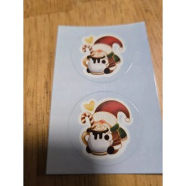 Opgl Festive Xmas Gnome Sticker - Zinc Paper - Holiday Decor