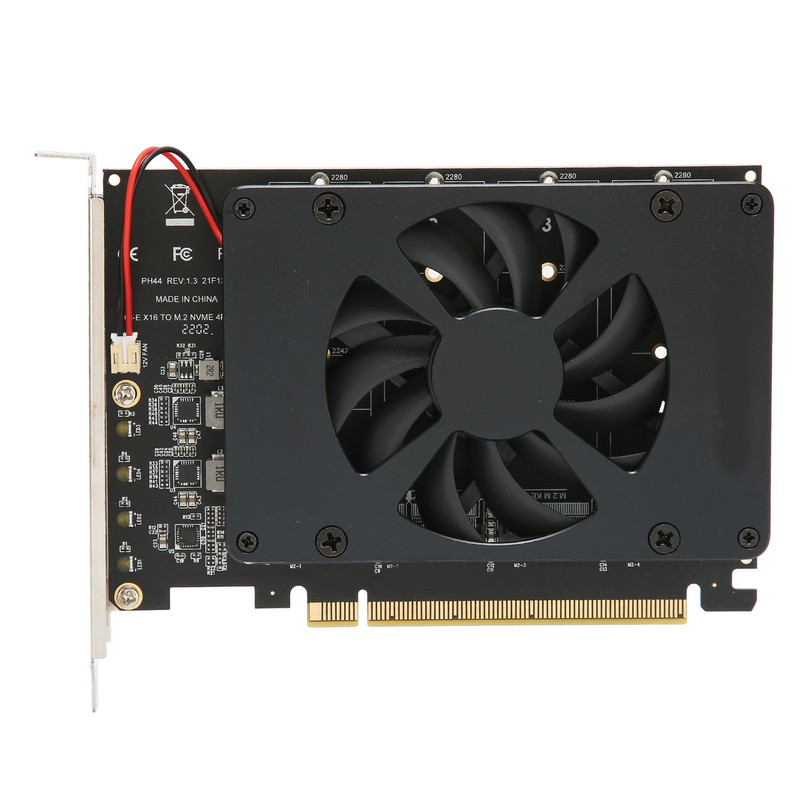M.2 PCIE Adapter PCIe 4.0 X16 to 4 Port M.2