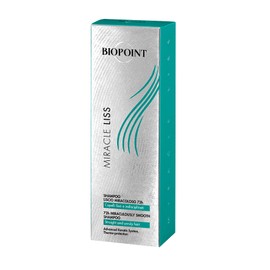 Biopoint Miracle Liss Straight Shampoo 72 Hours Gentle Cleansing Effect Restores Hair Balance Provides Light, Smooth and Silky Hair 200ml