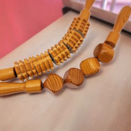 Singex 2 Rodillos Curvos Maderoterapia Artesanal Cubos Mazorca