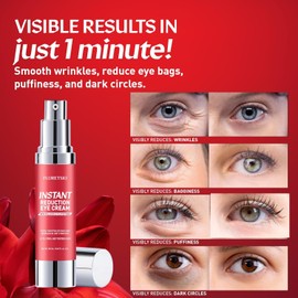 Instant Eye & Face Lift Cream: Rapid Under Eye Bags Wrinkles Puffiness Remover for Women and Men in 60 Seconds -Temporary Firming & Tightening Treatment - Wrinkle Filler 0.67oz