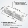 End Cap Replacement Compatible with Rubbermaid FreeSlide Protector, Durable Plastic