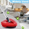 Spin Mop Handle,Scrubber Mop Head and Mop Base Compatible for