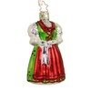 Inge-glas Christmas Pendant Red Green Christmas Dirndl