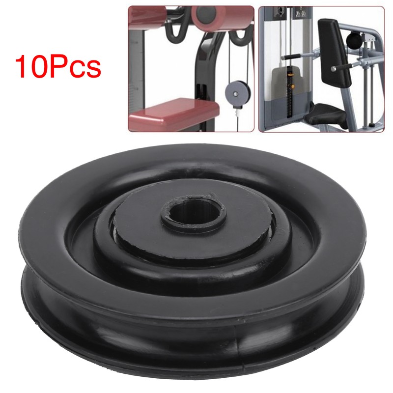 10Pcs Universal Pulley Wheel Fitness Hoisting Equipment Accessories Nylon Bearing