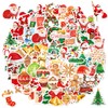 100Pcs Christmas Tree Themed Stickers,Non Repeating Christmas Children's Cartoon Santa