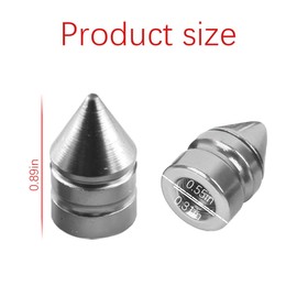 LKAHG Car Tire Valve Stem Caps, 8PCS Aluminum Alloy Spike Vehicle Tire Wheel Stem Cover Set, Dustproof Waterproof Auto Tire Trim Accessories, Universal for Trucks, Bicycles, Motorcycles (Silver)