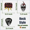 Dark Embroidered Applique Iron On Patches for Backpacks, Rock Band