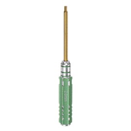 sourcing map RC Hex Screwdriver 2mm Mini Titanium Hexagon Screwdrivers Wrench RC Hex Driver Repair Tool for RC Models Car Helicopter Boat, Green