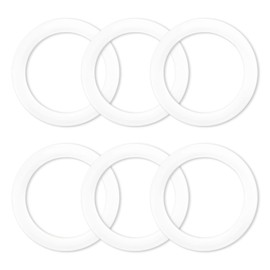 6 Pcs Gasket Seal Rings for Bialetti Moka Express Dama 9 Cups - Spare Food Grade Silicone Sealing Rings for Aluminium Stovetop Coffee Maker Pots (Better Than Rubber)