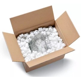 Bubblefast! 1.5 cu. ft. White Anti-Static Packing Peanuts Popcorn made from...