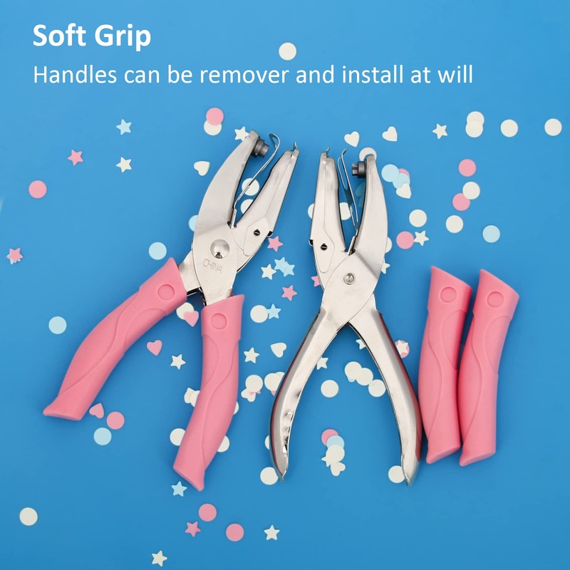 Coolrunner 3-Piece Metal Single Hole Paper Punch - DIY Handheld