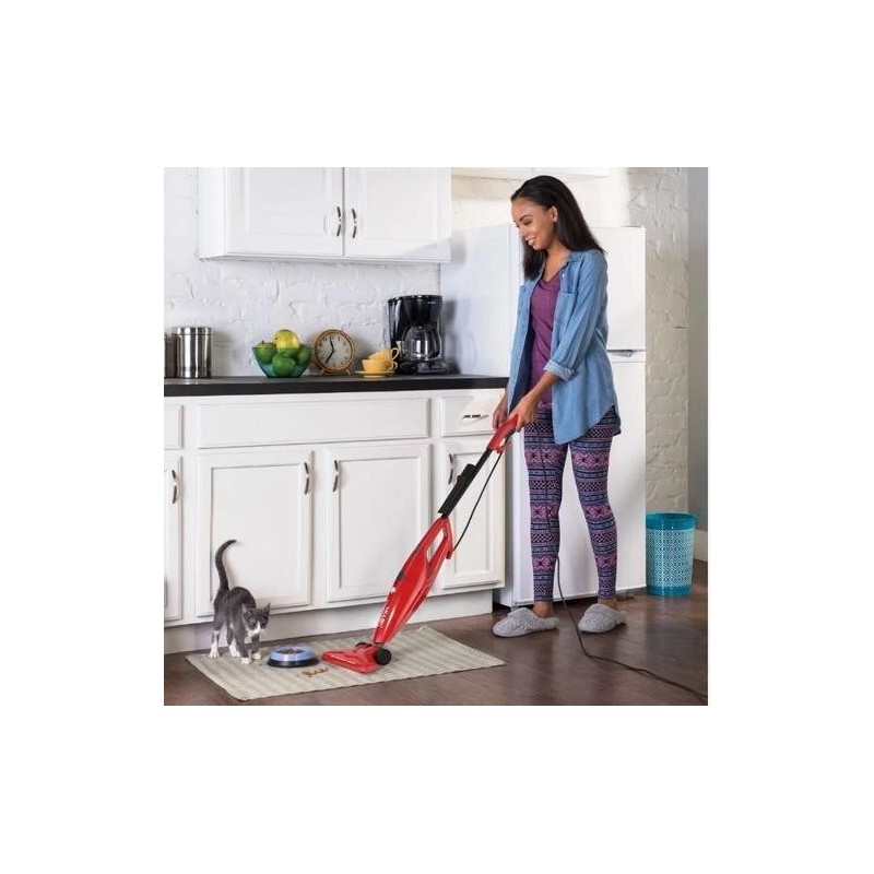 Dirt Devil Red Corded Stick Vacuum Light Bagless On Board