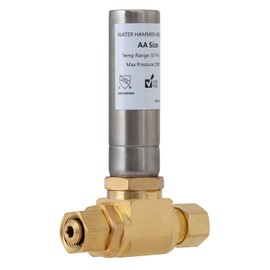 SUNGATOR 3/8" Water Hammer Arrestor, 3/8 Inch Male Comp. × 3/8 Inch Female Comp. Tee Stainless Steel Water Hammer Arrestor for Dishwasher, Toilet, Stop Pipe Banging and Knocking