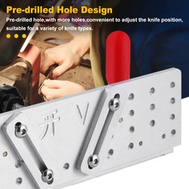 Knife Beveling Jig Belt Grinder Knife Jig for Knife Grinding 9.8in Long 85°~ 180°Adjustable Knife Sharpener (Type A)