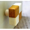 ARTISNO White Rectangular Marble Knob, Modern Cabinet Knob, Decorative Hardware,