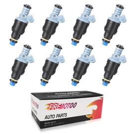 FIREMOTOO Fuel Injectors set of 8 Compatible with Ford E250 E350 Excursion F250 F350 for Mustang for Chevy Camaro Corvette Caprice Impala for Pontiac Firebird GTO Replace 0280150947 4 Holes