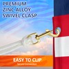 100Ft Flagpole Rope Kit, 5/16" Nylon Halyard with 4 Zinc