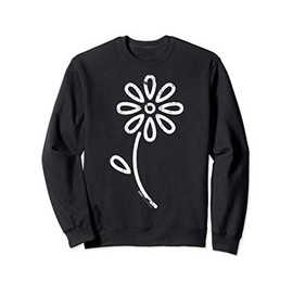 Vintage Inspired Flower Botanical Floral Graphic Design Sweatshirt