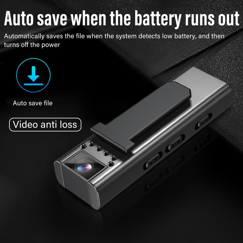 Body Worn Camera HD 1080P Infrared Night Vision Mini Video