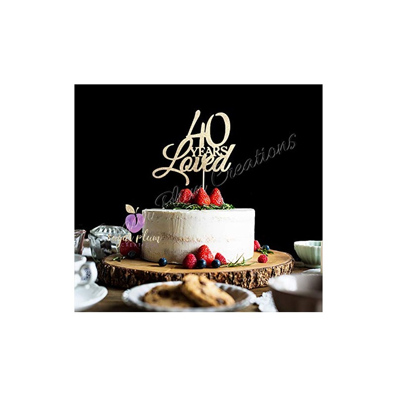 Decoración para tarta de 40 años