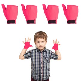 4pcs Thumb Guard Kids Anti-Sucking Glove Chewy Compression Thumb Guard for Ages 5-12