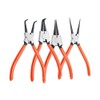TooToo 4-Piece 7" Circlip Pliers Internal External Bent Straight Snap