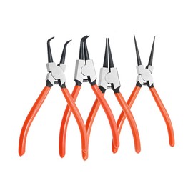 TooToo 4-Piece 7" Circlip Pliers Internal External Bent Straight Snap Ring Tool Set