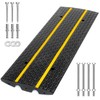 FCOME Rubber Heavy Duty 22000lbs Capacity Car Ramp, Driveway Curb