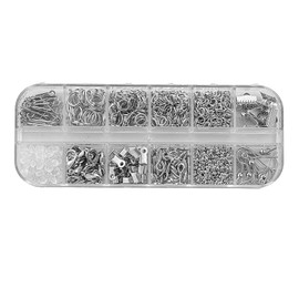 MIXNEX Jewelry Making Kit with Pliers & Lobster Clasps – DIY Craft Tools & Findings Set for Necklace Bracelet Repair – Gold & Silver Options – Starter Beading Supplies for Beginners (White)