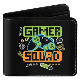 Teen Boys Cool Wallet Funny Leather Wallets Credit Id Card Cash Holder Black Rfid Blocking Zipper Cute Kawaii Aesthetic Wallets With Coin Pocket Id Window For Teen Boy Male Youth Guys Men Teenager