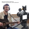 Stereo Microphone Light 10 Levels Brightness Dual Mic Fill Lamp