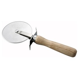 Winco 4-Inch Diameter Blade Pizza Cutter with Wooden Handle