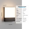 Aoceley Modern Outdoor LED Wall Light,24W 3000K Wall Porch&Patio Light,IP65