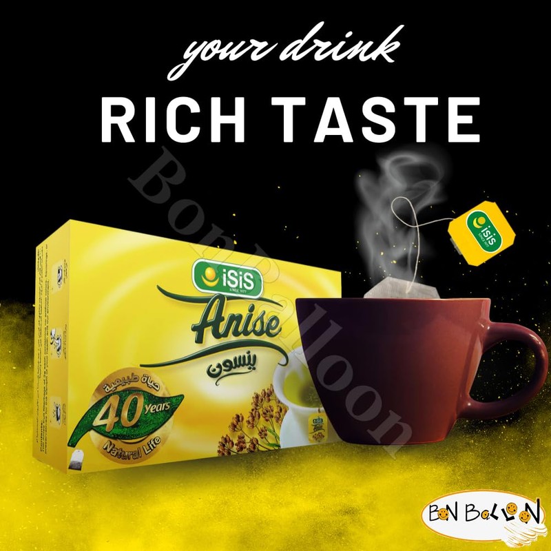 BonBalloon Isis Herbal Tea Organic Natural Egyptian Anise Tea Flower